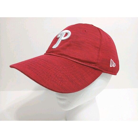 Phillies Baseball Hat Womens Lightweight Adjustable Strapback MLB Red Basic - Picture 1 of 8